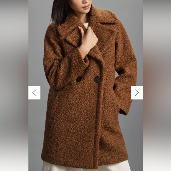 NVLT Flat Bouclé Double-Breasted Overcoat - Picture 2 of 4